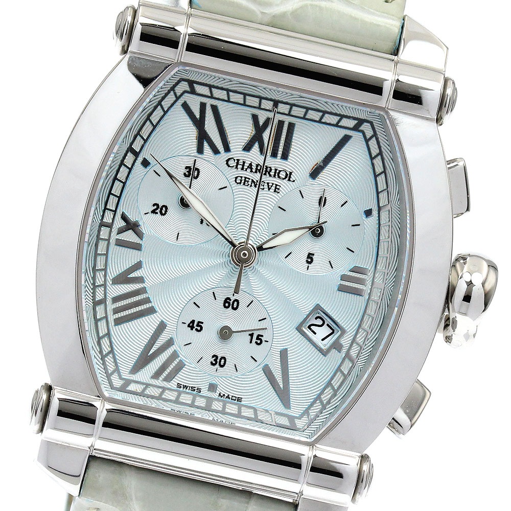 シャリオール CHARRIOL 060T2 コロンブス クロノグラフ クォーツ メンズ _935086【中古】