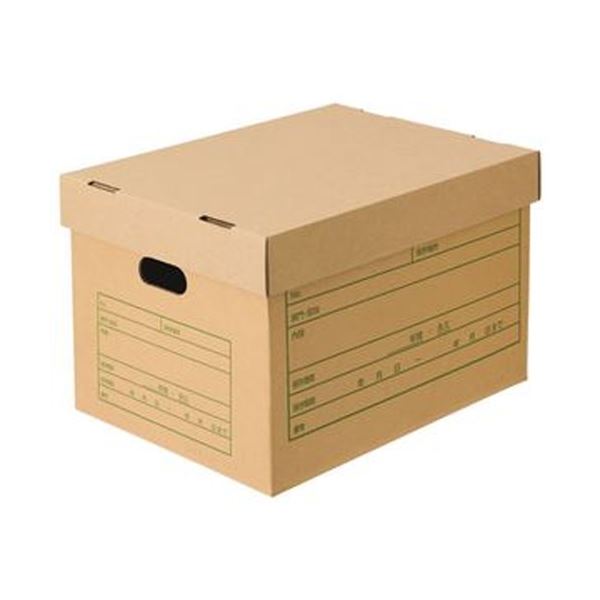 （まとめ）TANOSEE 文書保存箱（フタ式）A4用 1パック（6個）[x10セット]