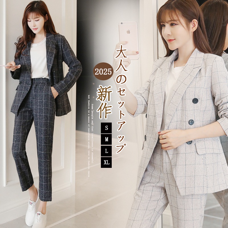 高級感 スーツ 上下セットアウター 2点セット パンツ スーツ 卒業式 ママ スーツ セットアップ レディーステーラードジャケットセットアップ ワイドパンツ フォーマル 5,036円