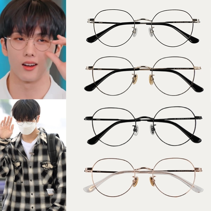 [NCT 着用]MOES リーズ(LIZ) メガネNCTジソン着用 SEVENTEENウォヌ着用