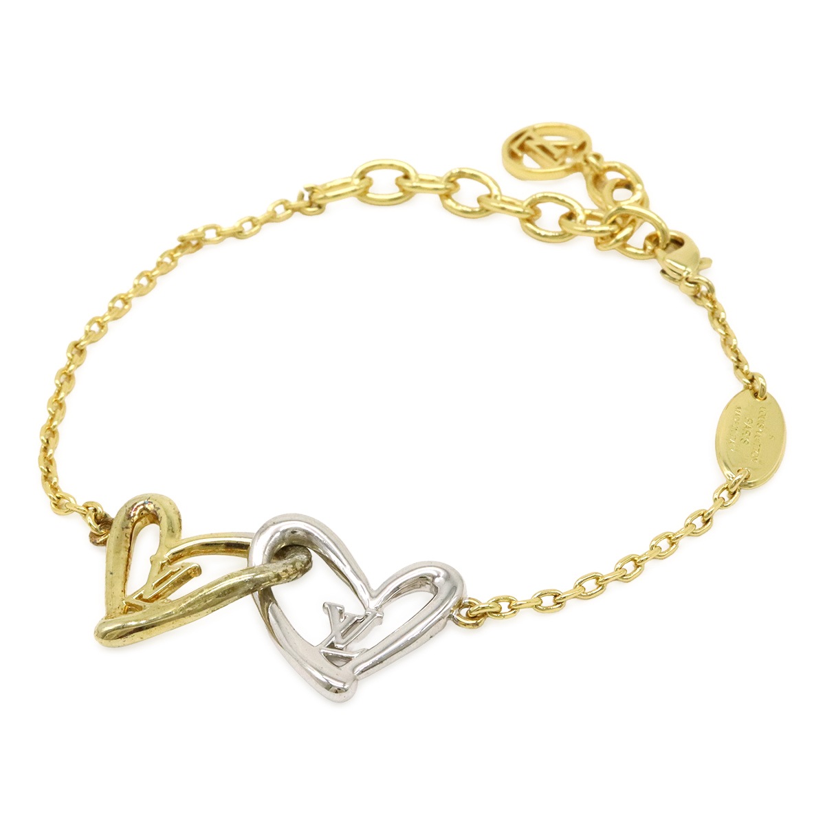 ブラスレ ハート フォーリンラブ ブレスレット GP メタル ゴールド シルバー M0046ブレスレット