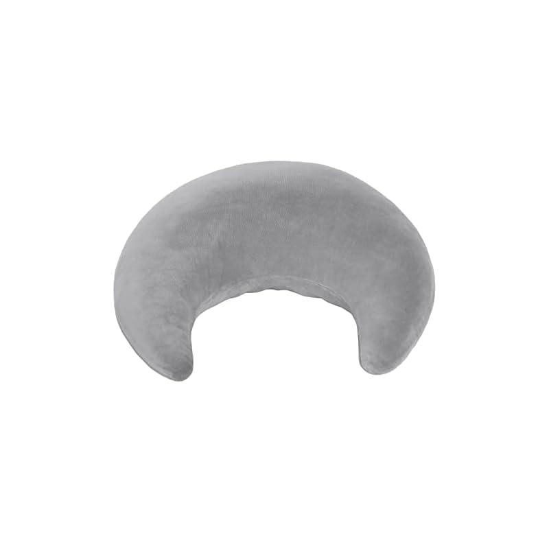 Baibu Home クッション もちもち ふわふわ 三日月型 膝上クッション 肘置き 背もたれ クッション ヘアサロン 読書 ゲーム クッション 授乳 テレビ 鑑賞 アームレスト サポートクッション