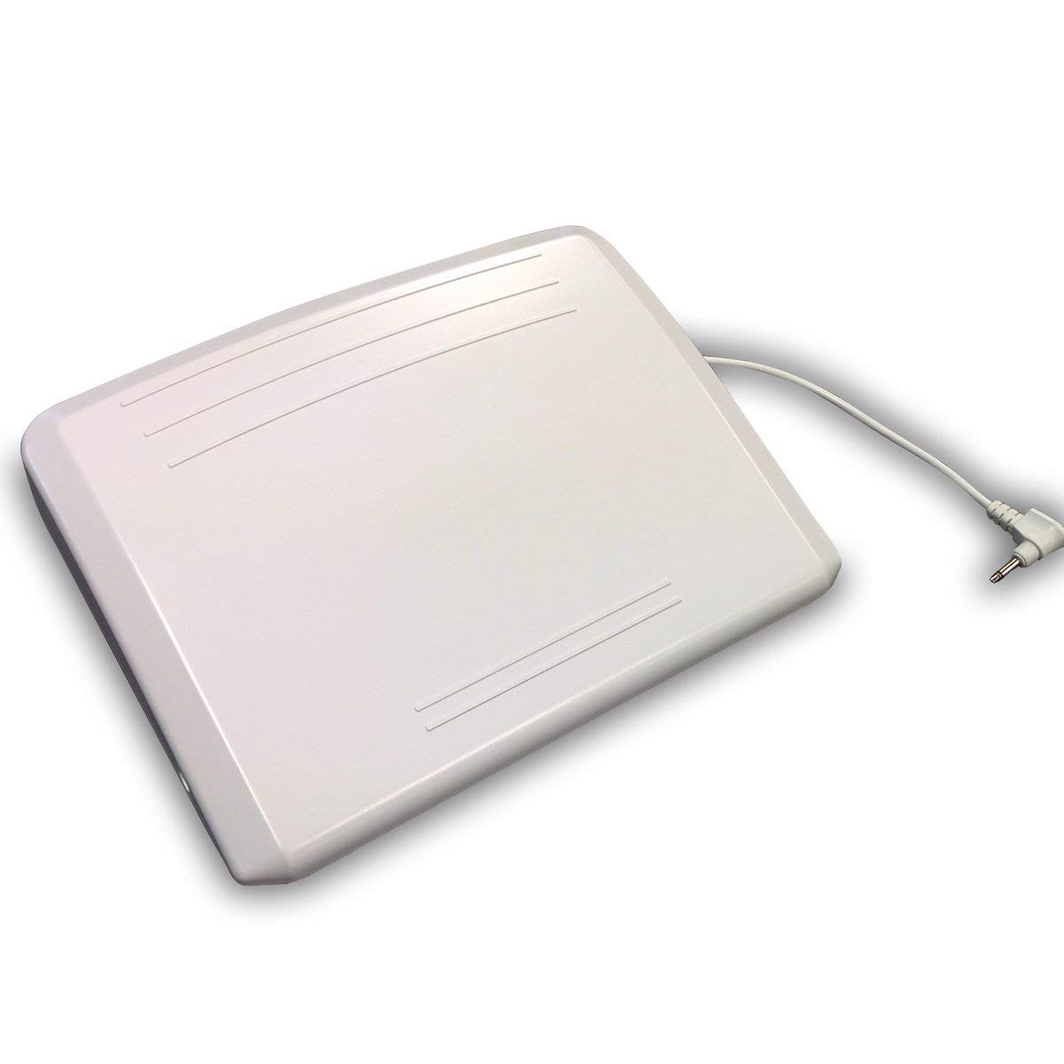 ジャノメ純正コンピューターミシン用大型フットコントローラー（コード手動収納式・白色・丸1ピンプラグ）