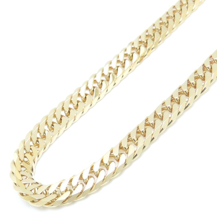 喜平ネックレス K18YG イエローゴールド 6面 ダブル 50.5cm 30.4g/76083【中古】