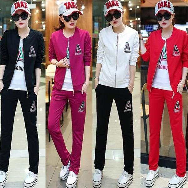 スウエット 3点セット スポーツウエア レディース ジャージ 上下 スウェット上下 セットアップ ルームウェア スポーツ スエットパンツ トレーニングウェア F-859送料無料