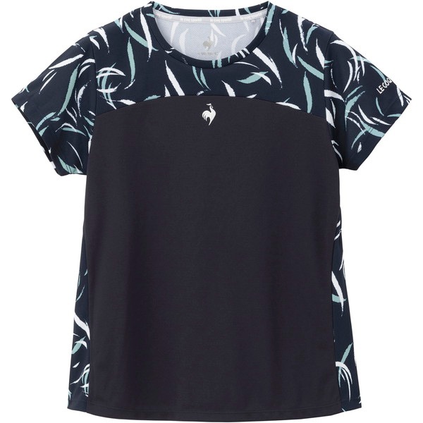 ルコック le coq sportif サイドフレアデザインゲームシャツ 半袖 LN4FHT32L-NV00 レディース