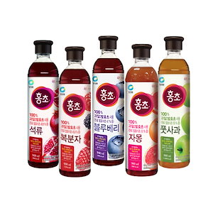 チョンジョンウォン 100%自然発酵酢 900ml x 2P 3種択1 韓国 売り上げNo.1 健康 酢