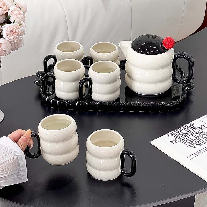 高ルックスクリーム風ドーナツセラミック水具セット大容量耐高温水筒カップ引越し土産 5,599円