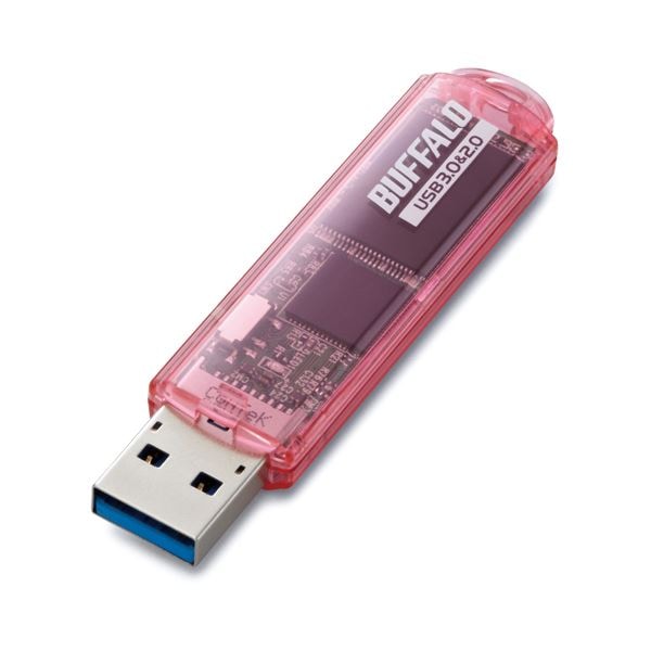 (まとめ) バッファロー USB3.0対応USBメモリー スタンダードモデル 16GB ピンク RUF3-C16GA-PK 1個 (×5セット)