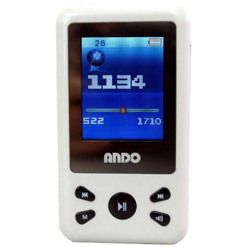 ANDO ポータブルラジオ ホワイト RP12-192DV