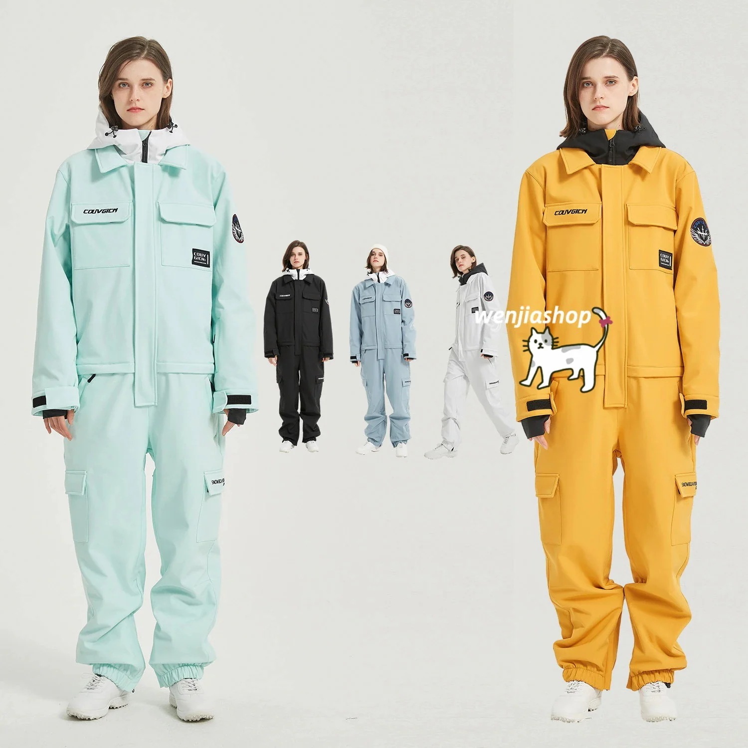 出荷が迅速であるスノーボードウェア つなぎ 上下セット レディース メンズ 防水10000mm スキーウェア オールインワン パンツ 韓国風 男女兼用 スノボウェア プルオーバー 防水 防寒防雪保温ス 12,276円