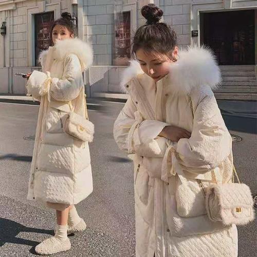 ダウンジャケット ダウンコート レディース 白 黒 中綿 キルティング ロングコート 可愛い レデ