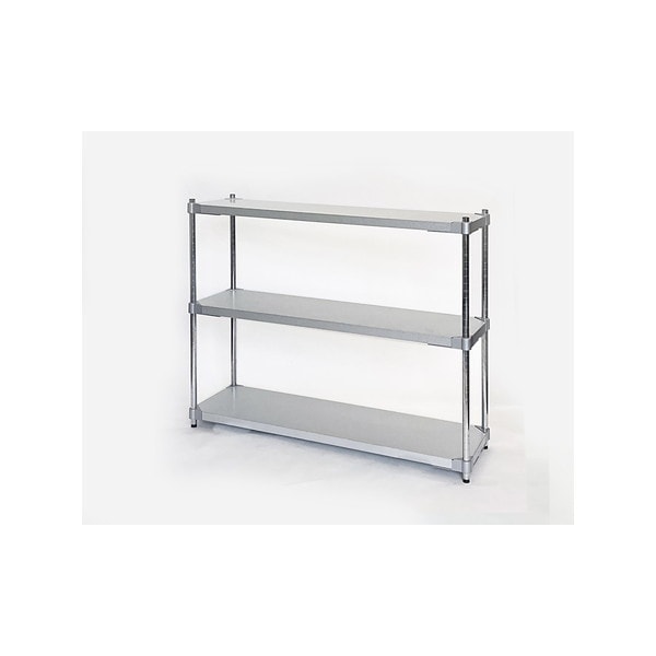 アイ・エル・シー GGS3-351209 燕三条製 PROFACE ガルバリウムソリッドシェルフ3段 350×1200×900 クロムメッキポール メーカー直送
