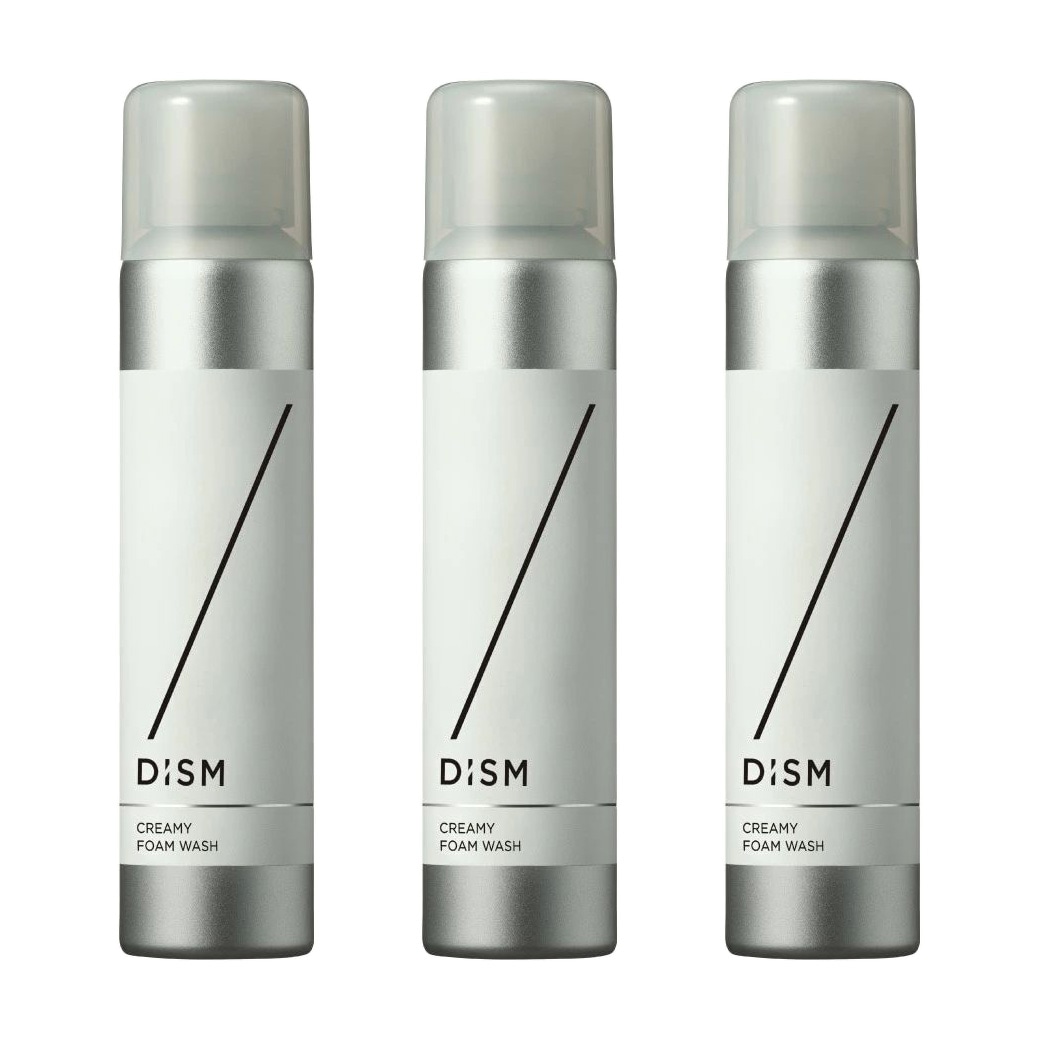 泡洗顔　洗顔　炭酸泡　スキンケア　DISM　ディズム　クリーミーフォームウォッシュ3本セット
