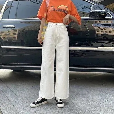 デニムパンツ 春 韓国 ジーンズがしている ズボン本 女 ハイウエスト やせて見える キャリーバッグデニムパンツ かっこいい！スラックスパンツ