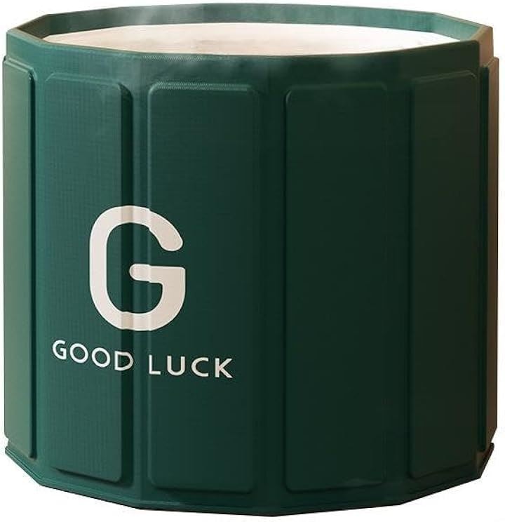 ポータブルバスタブ ポータブル浴槽 お風呂 折り畳み浴槽 組み立て簡単 保温効果 5層構造 パネル 折りたたみ コンパクト W(グリーン, Lサイズ(W 80cm x H 65cm))