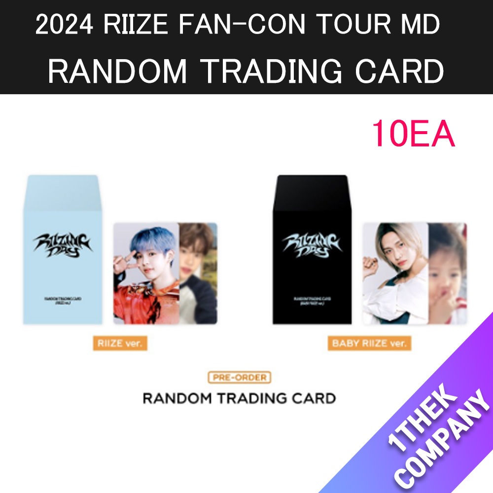 10EA ( RANDOM TRADING CARD）2024 RIIZE FAN-CON TOUR RIIZEING DAY OFFICIAL MD 7,300円