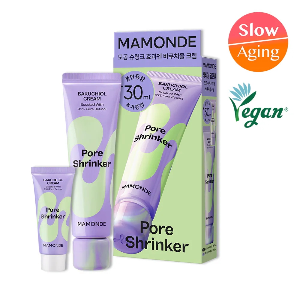 【毛穴ハリ】ポアシュリンカー バクチオール クリーム 60ml + 30ml 贈呈