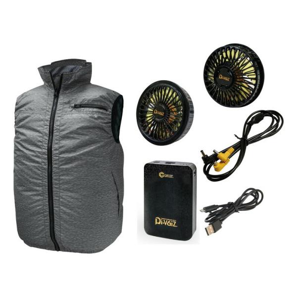 DiVaiZ WZファンベストセット 2202AZ－26－LL ワークサポート サポート用品 電動ファン セット品 熱中症対策 熱中症 暑さ対策 熱中症対策