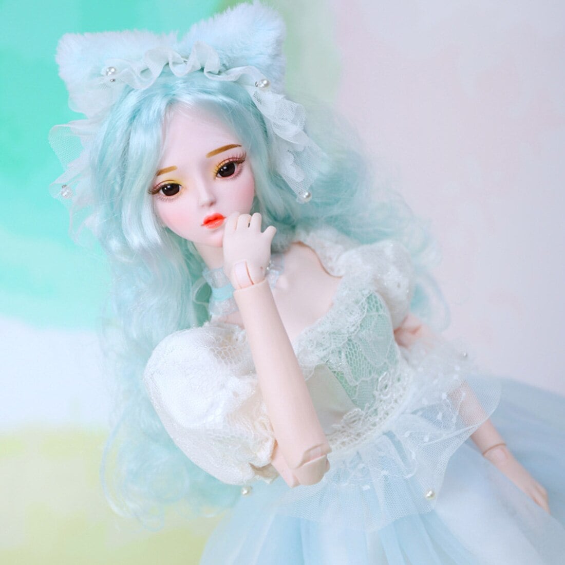 60センチメートルbjd人形姫の人形の服セット子供のためのおもちゃ-トレイシー公式メイク (顔取り外し可能なバージョン) (ヘッド統合)