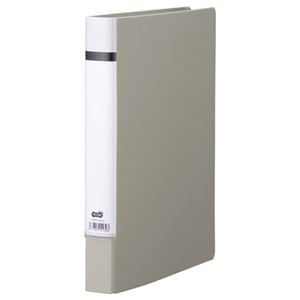 （まとめ） TANOSEE Oリングファイル（貼り表紙） A4タテ 2穴 200枚収容 背幅40mm グレー 1冊 (×30セット) 8,297円