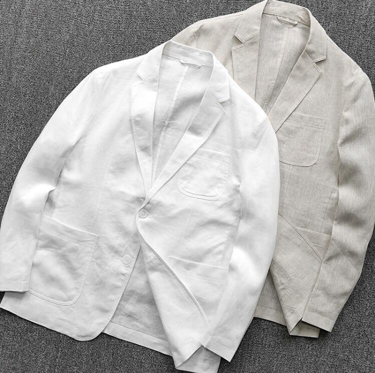 麻ジャケット メンズ テーラードジャケット 上質 リネン 麻100% 天然 通気性 春 夏 アウター カジュアル 涼しい 麻 ジャケット 薄手 ジャケット 大きいサイズ サマージャケット ブレザー ビ