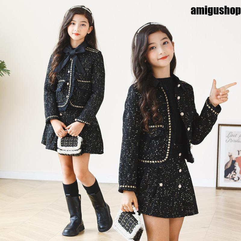 入園式 入学式 女の子 アップ ポレロ ツイードジャケット ショート丈 スカート ジュ 可愛い オシャレ 子供服 フォーマル 七五三 結婚式 発表会
