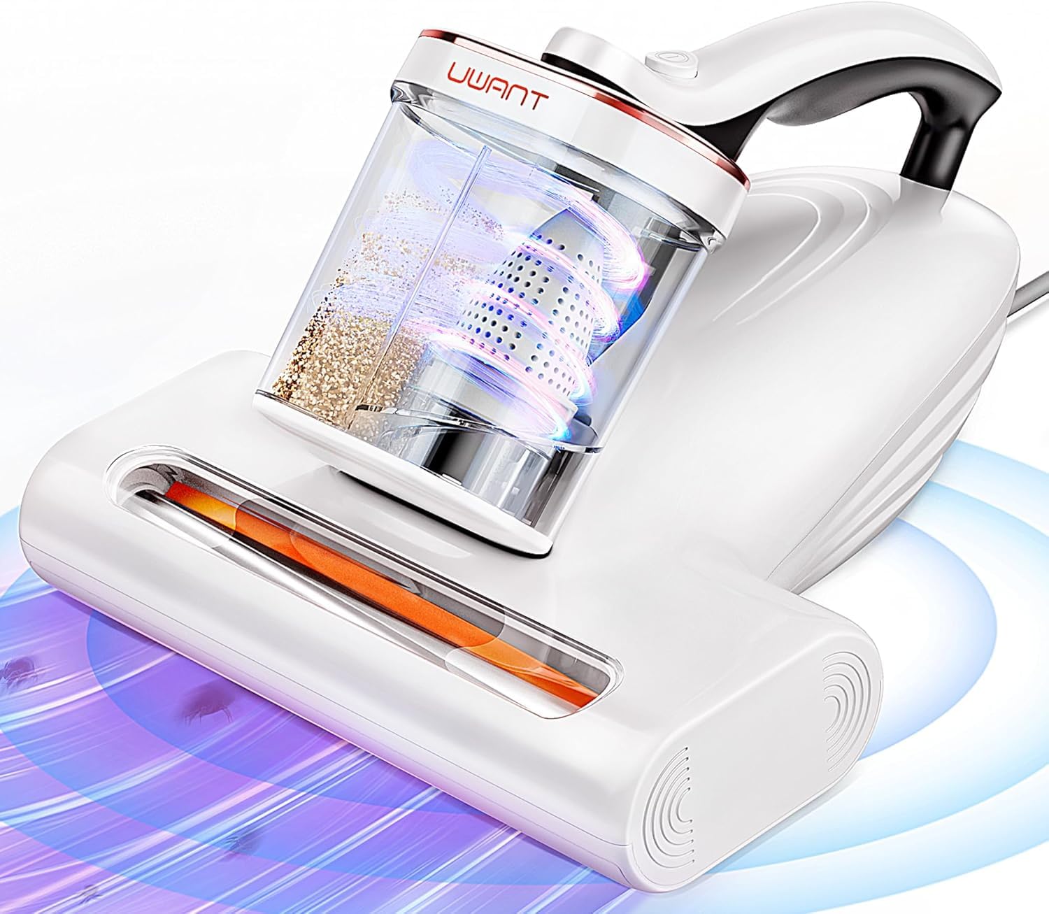 布団クリーナー 16Kpaの強力な吸引力 毎分たたき36,000回超高速拍打