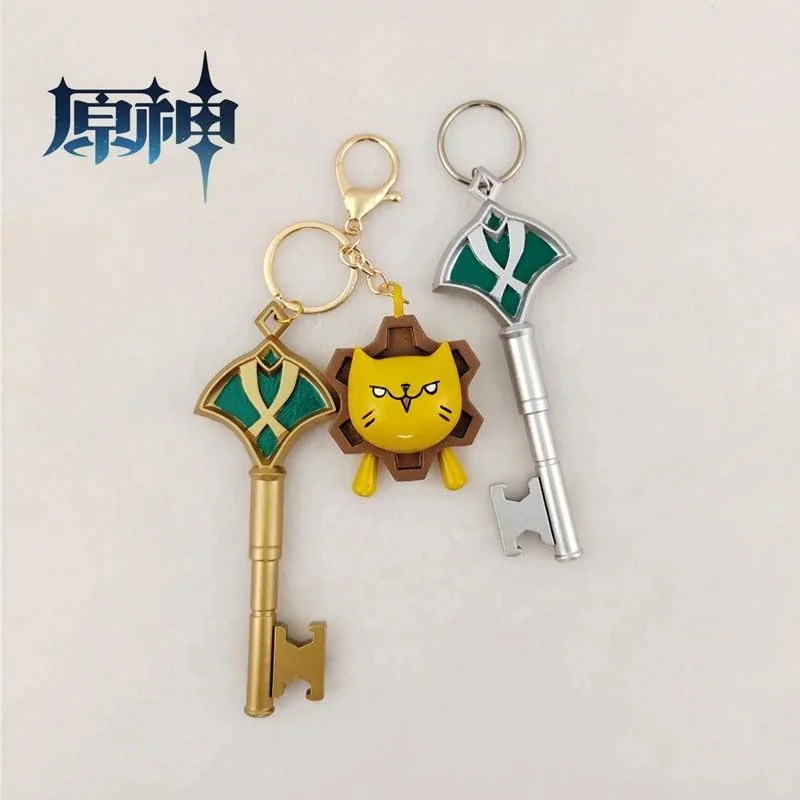 2026 新作 L 原 神 Genshin アルハイゼン カーヴェ 鍵 キー ホルダー 3 点 セット コスプレ 道具