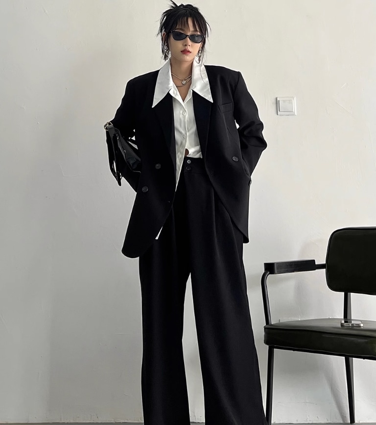 セットアップ デート モテアイテム スール ジャケット ストレート 大人可愛い きれいめ 上品 おしゃれ かっこいい 大人可愛い ラブリー キュート ガーリー クール モード系 セクシー エレガント