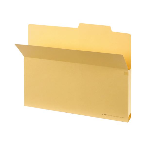 （まとめ） ライオン事務器 持出しフォルダー A4 クリーム A4-APF 1セット（10冊） (×3セット)