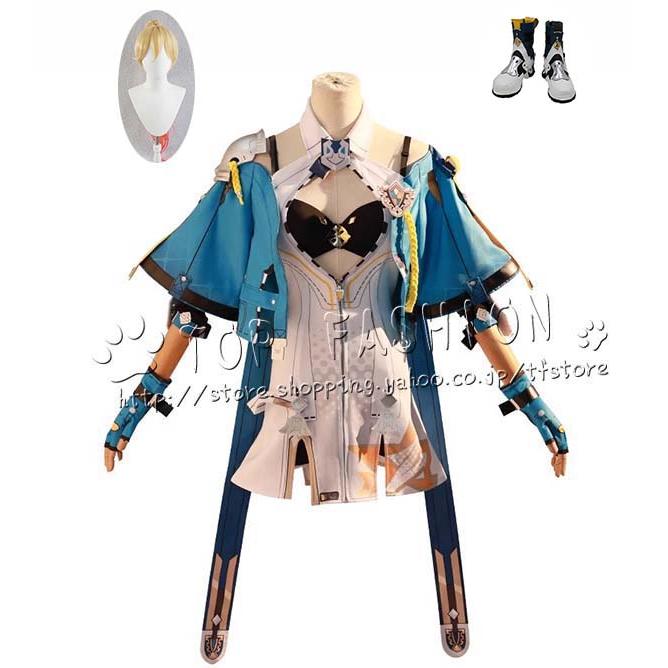 【品質良い 大好評中】崩壊3rd 風 デュランダル コスプレ衣装 ウィッグ cosplay コスチューム ハロウィン クリスマス