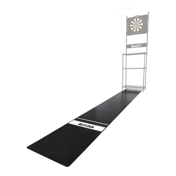 ダーツマット 幅310×奥行48×厚み0.2cm/ブラック BOP29-BK
