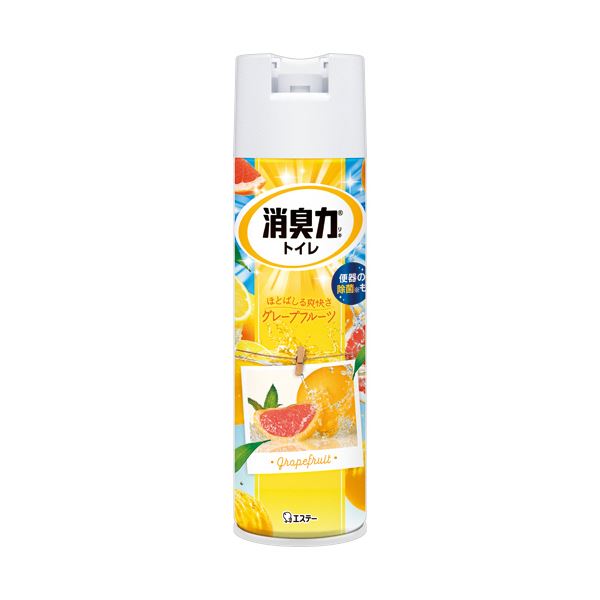 （まとめ） エステートイレの消臭力スプレー グレープフルーツ 365mL 1セット（3本） (×5セット)
