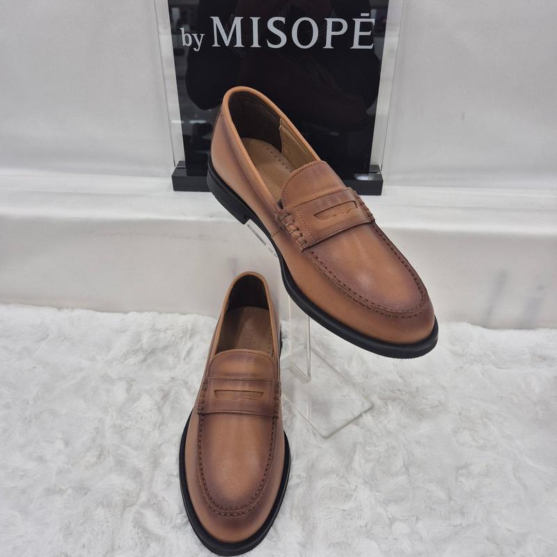 By 男性 クラシック ペニー ローファー 122HT439TG005 CAMEL 2 JJ