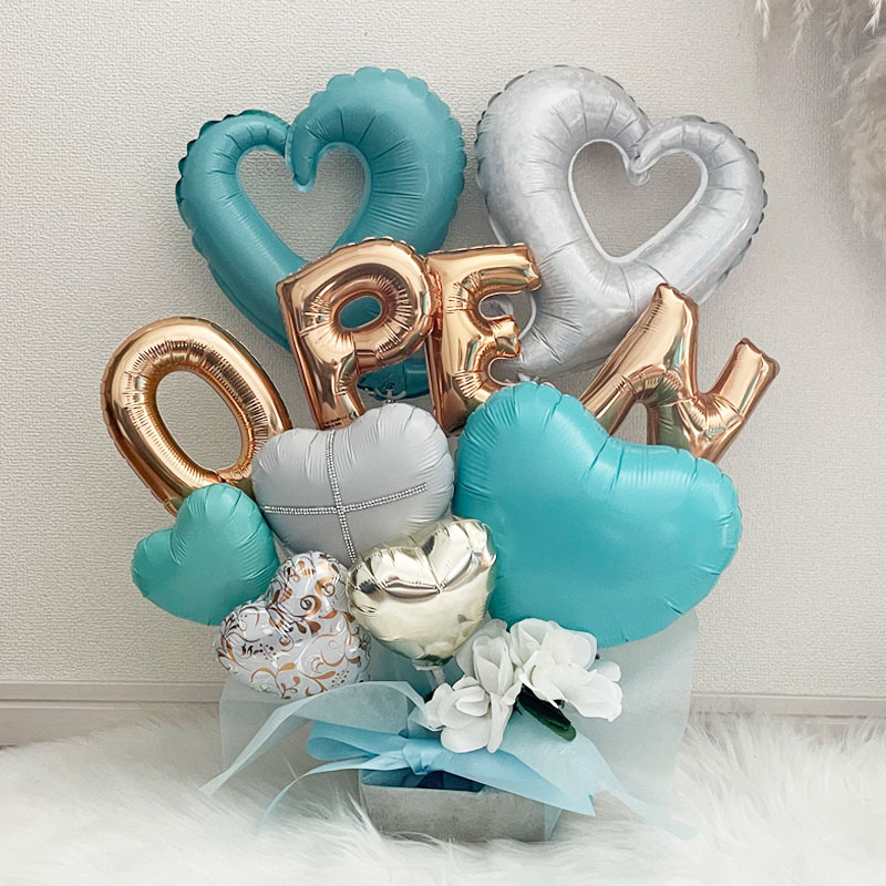 バルーンギフト 名入れ 周年祝い バルーンアレンジ おしゃれ バルーンフラワー 開店祝い 記念日 誕生日 open 卓上 お祝い 数字 お店 周年 開院