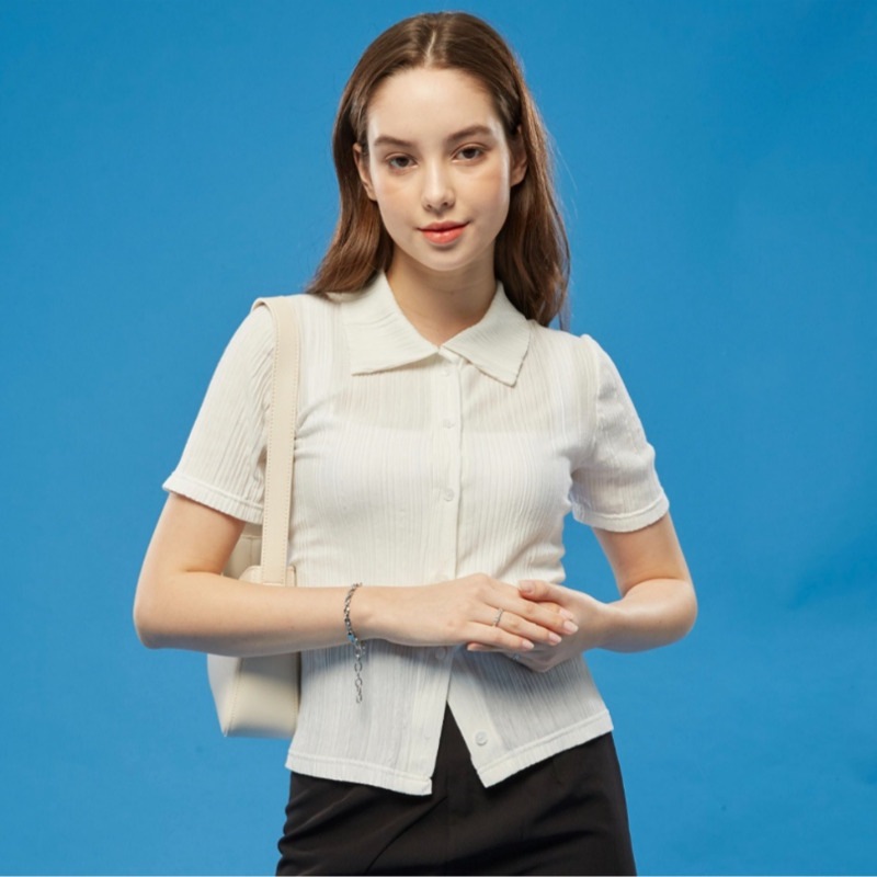 KOLEAT / Midi Cropped Slim Pleated Cardigan 2color