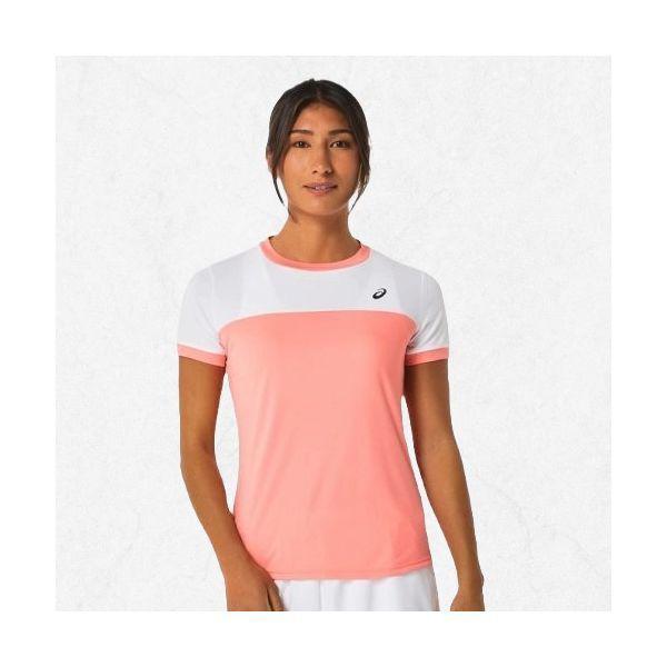 アシックス ウーマン コート SS トップ(2042A262701) 女子半袖ラウンドTシャツ 2042A262701 2442254