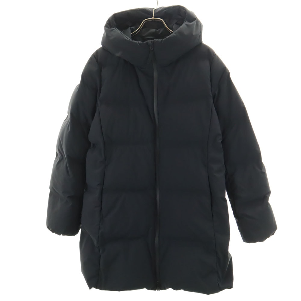 シームレス ダウンコート L ネイビー レディース