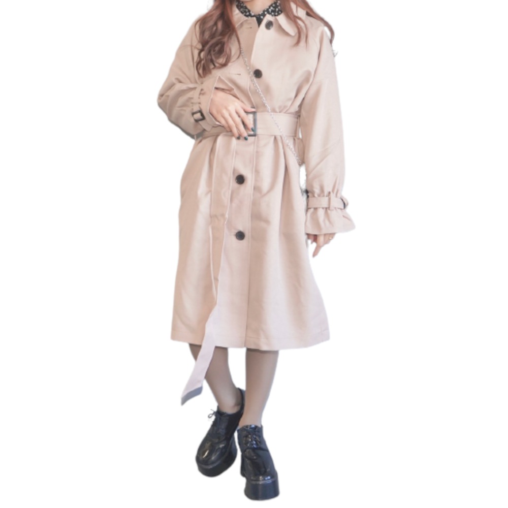 Soutien Collar Trench Coat *with Belt (beige) A.D.G レディース アウター