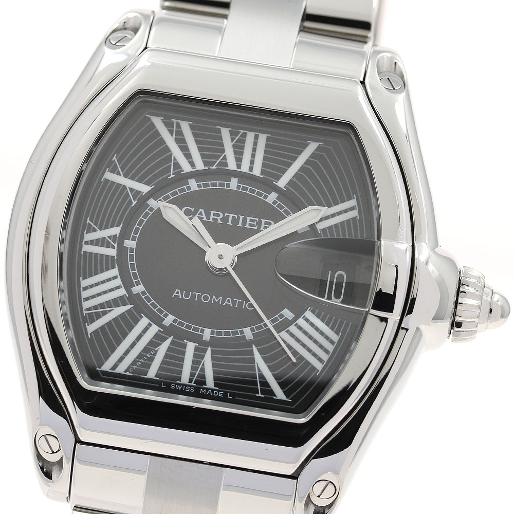 カルティエ CARTIER W62041V3 ロードスターLM デイト 自動巻き メンズ _888002【中古】