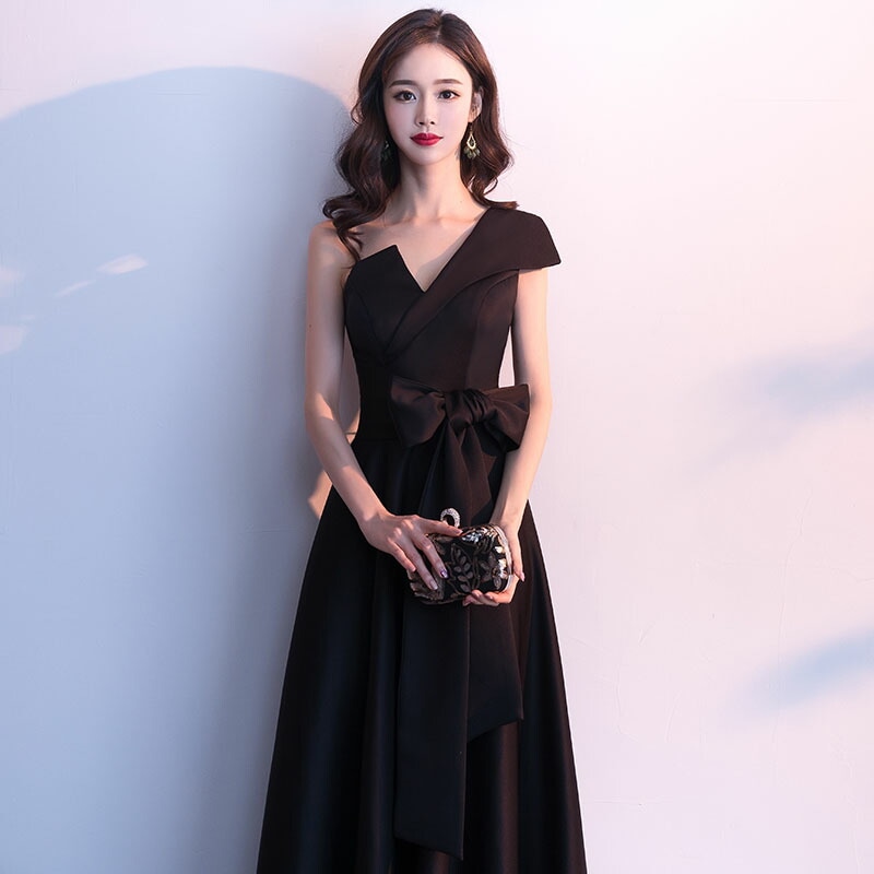 【人気商品超目玉】ウェディングドレス ウエディングドレス カラードレス ブラック カクテルドレス ロングドレス パーティードレス 発表会ドレス 演奏会 舞台ドレス イブニングドレス 大人 フォーマル