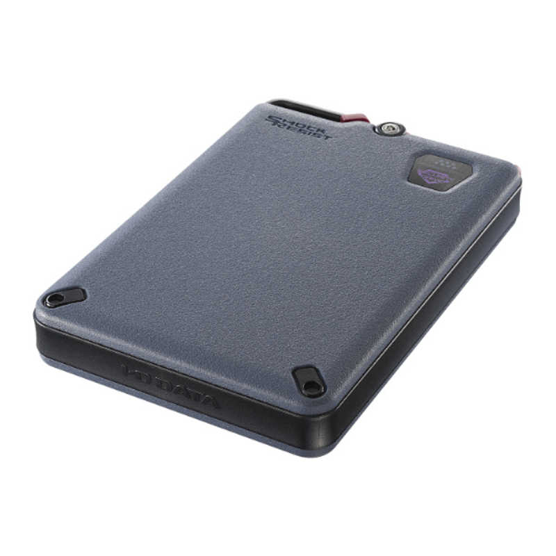 IOデータ　かんたんデータ移行アプリ内蔵 ハードウェア暗号化対応ポータブルHDD BizDAS ［2TB /ポータブル型］　HDPD-SUTC2/S