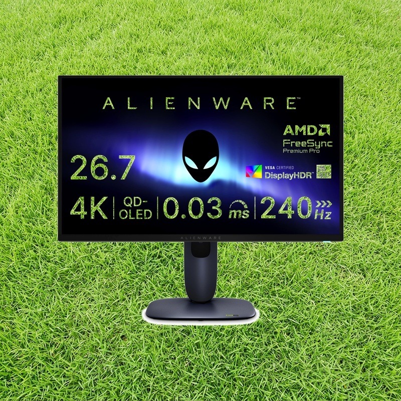 Dell AW2725Q 26.7インチ 有機EL Alienware ゲーミングモニター(無輝点3年保証/4K/QD-OLED抗反射/DP1.4x1,HDMI2.1x2/DCI-P3 95%/縦横回