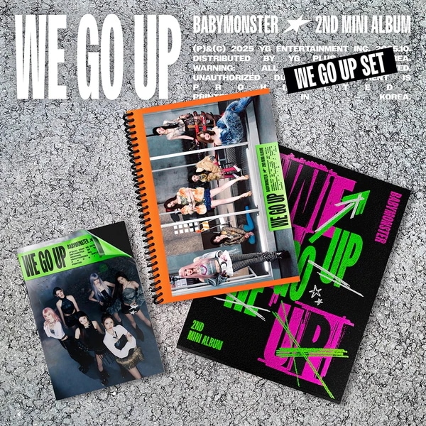 [MEGA] [3種セット] (WE+GO+UP) BABYMONSTER 2nd MINI ALBUM [WE GO UP] 公式アルバム 韓国チャート反映