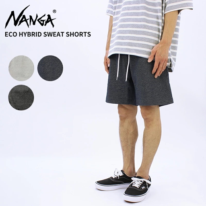 ナンガ ショートパンツ 短パン ショートパンツ NANGA ECO HYBRID SWEAT SHORTS エコハイブリッド スウェットショーツ ハーフパンツ ショートパンツ　メンズ ボトムス