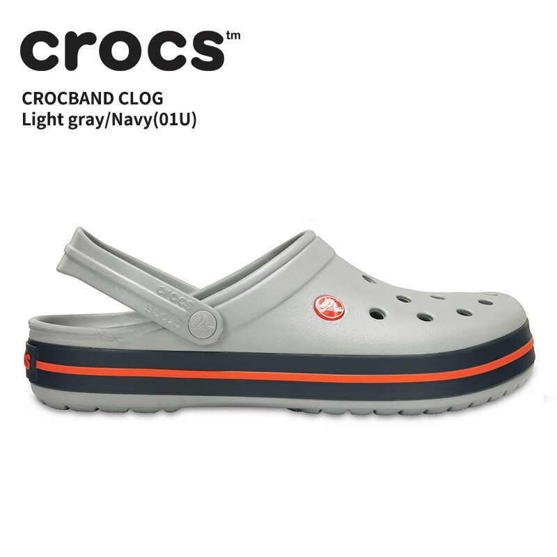 クロックス CROCS サンダル メンズ レディース クロックバンド crocband ライトグレー/ネイビー(01U) 男性 女性 男女兼用 ユニセックス シューズ サボ クロッグ 5,891円