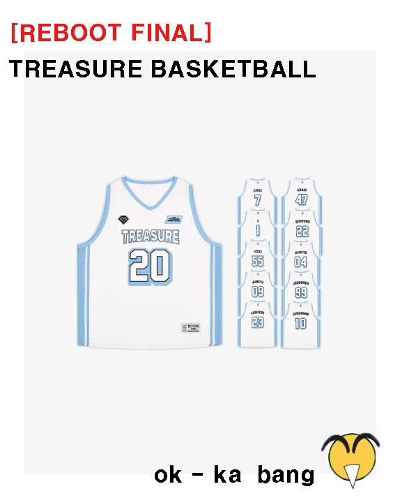 TREASURE [REBOOTFINAL] TREASURE BASKETBALL JERSEY + photo card 9,110円