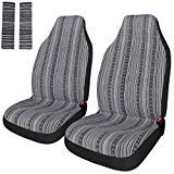 Copap（コーパープ）カーシートカバー エスニック風柄3 前席シートカバー2個*シートベルトカバー