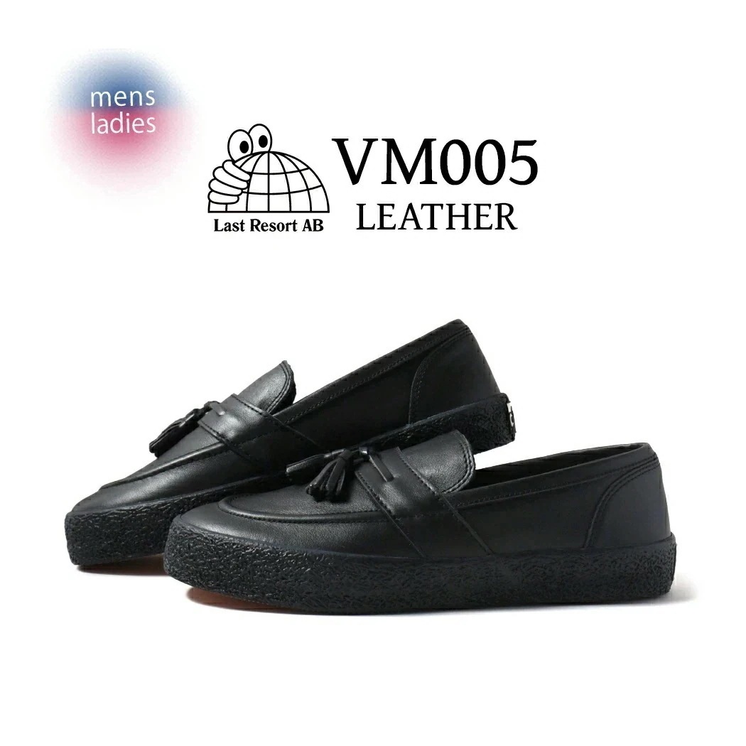 LAST RESORT AB ラストリゾート VM005 ローファー レザー スニーカー VM005-LEATHER BLACK ( ブラック 黒 革靴 レザーシューズ メンズ レディース )